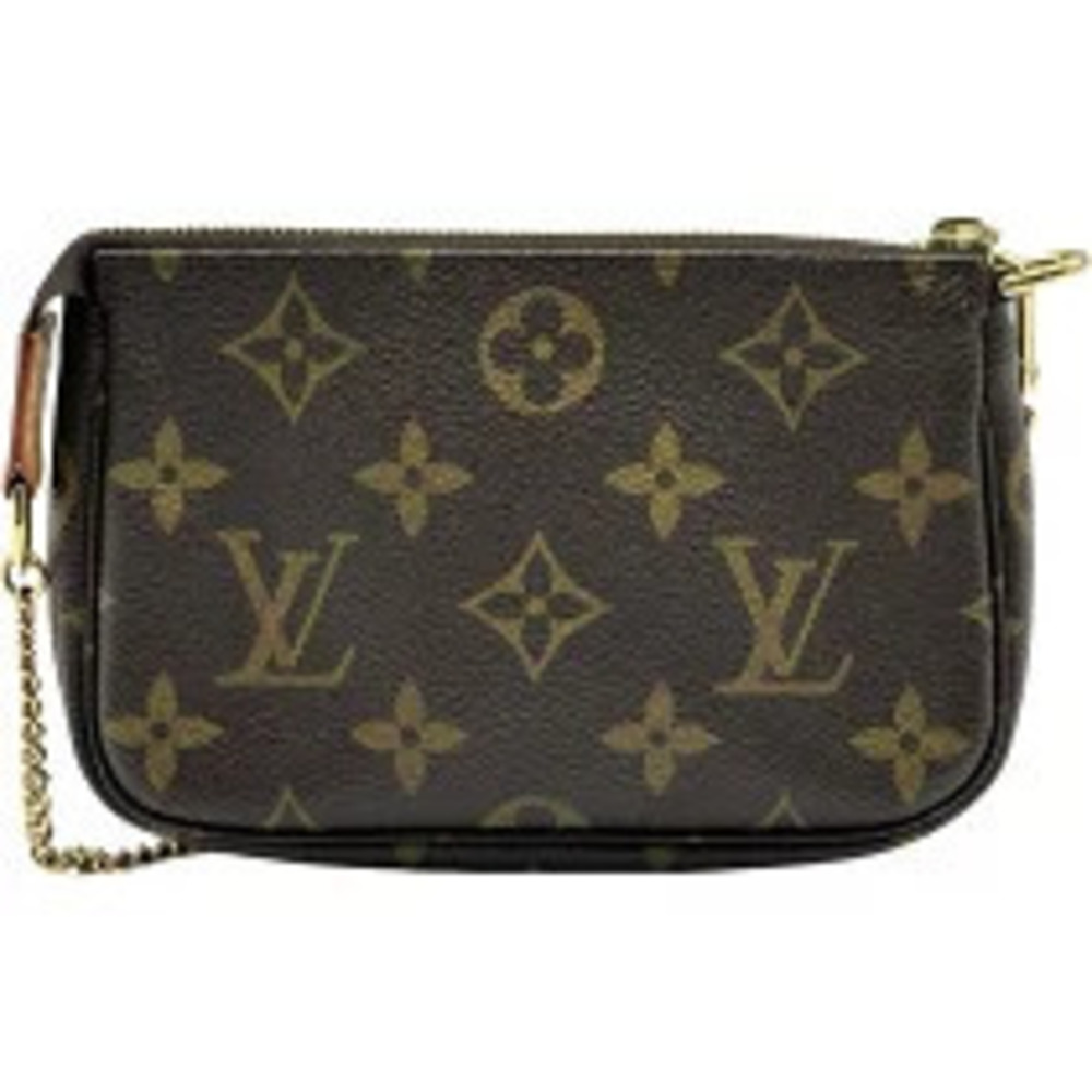 Louis Vuitton Pochette Accessoires Brown Monogram Canvas Shoulder Bag - Picture 3 of 11